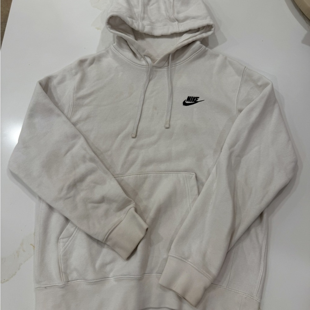 Nike Men's White Hoodie